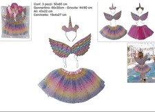 Set Gonnellino Unicorno Rosa