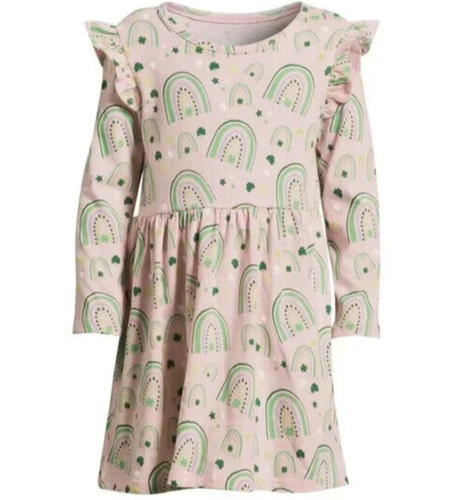 Abito rosa arcobaleno bambino - arcobaleno,