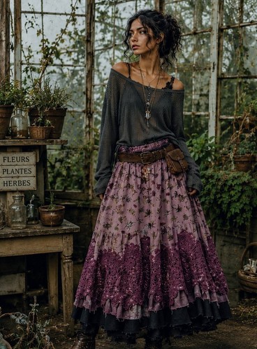 Gonna vintage upcycled boho - gonna,